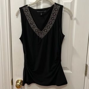 White House Black Market Sequined Neckline Tank